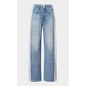 EUC Rag & Bone rb Miramar Wide Leg Pant  Women S Sport Combo $238 Gray White